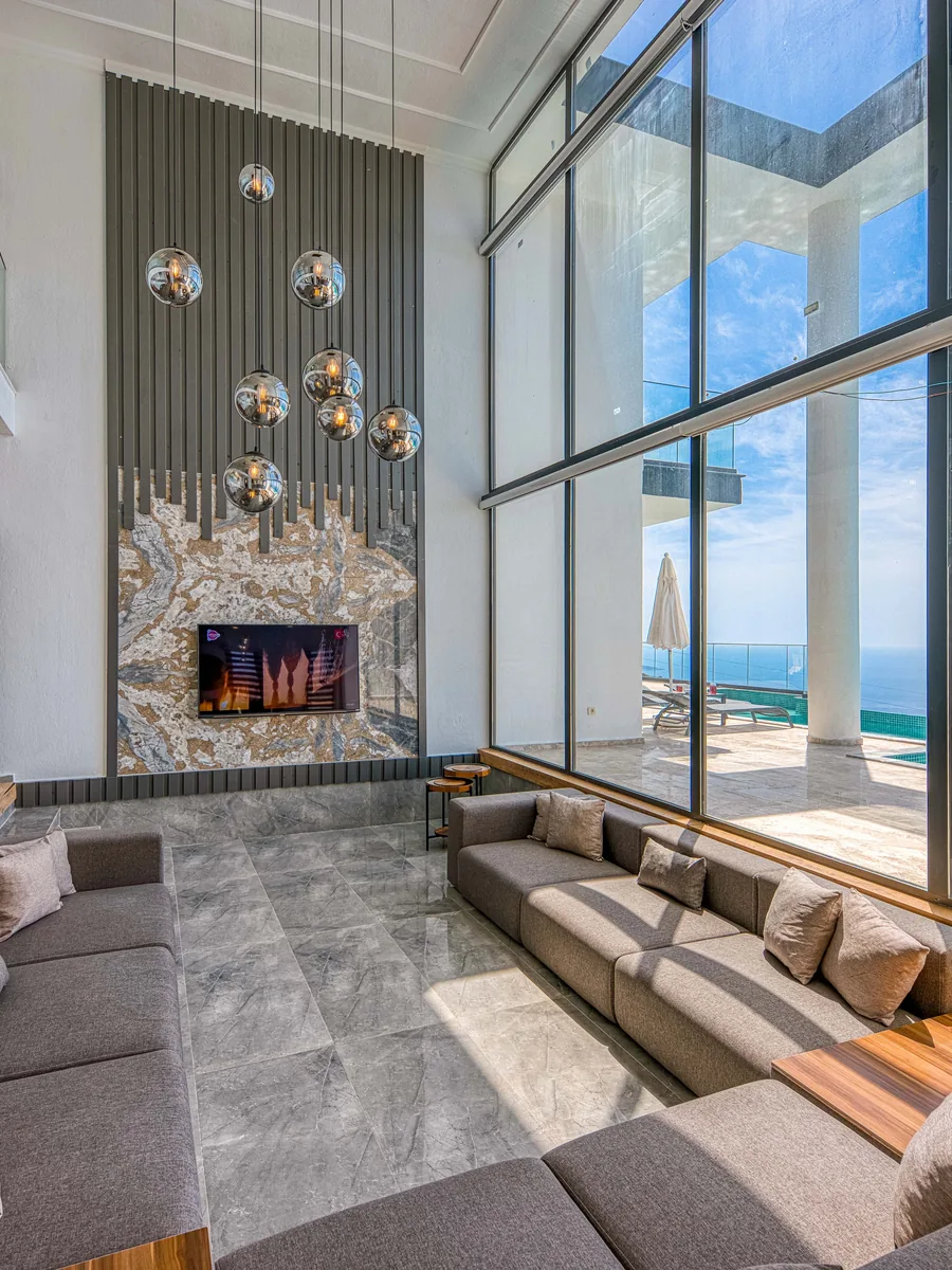 Contemporary luxury villa interior
